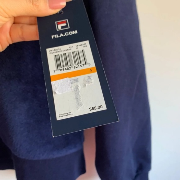 FILA velvet sweater blue - Picture 6 of 7